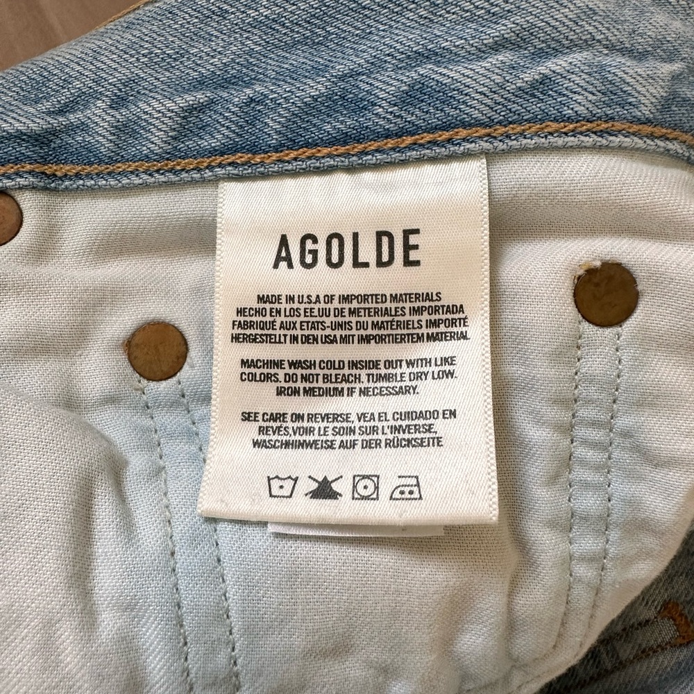 Agolde High Rise Riley Cropped Jeans - Picture 7 of 10